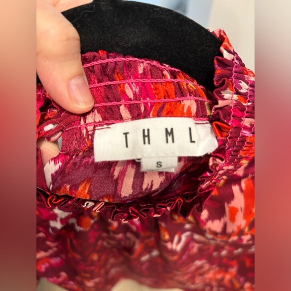 THML colourful puff sleeve blouse - Picture 3 of 5